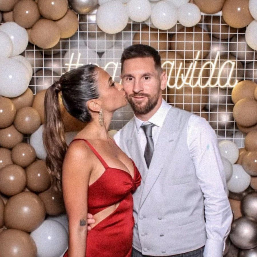 Cristiano Ronaldo celebrates son, Lionel Messi at Alba's wedding