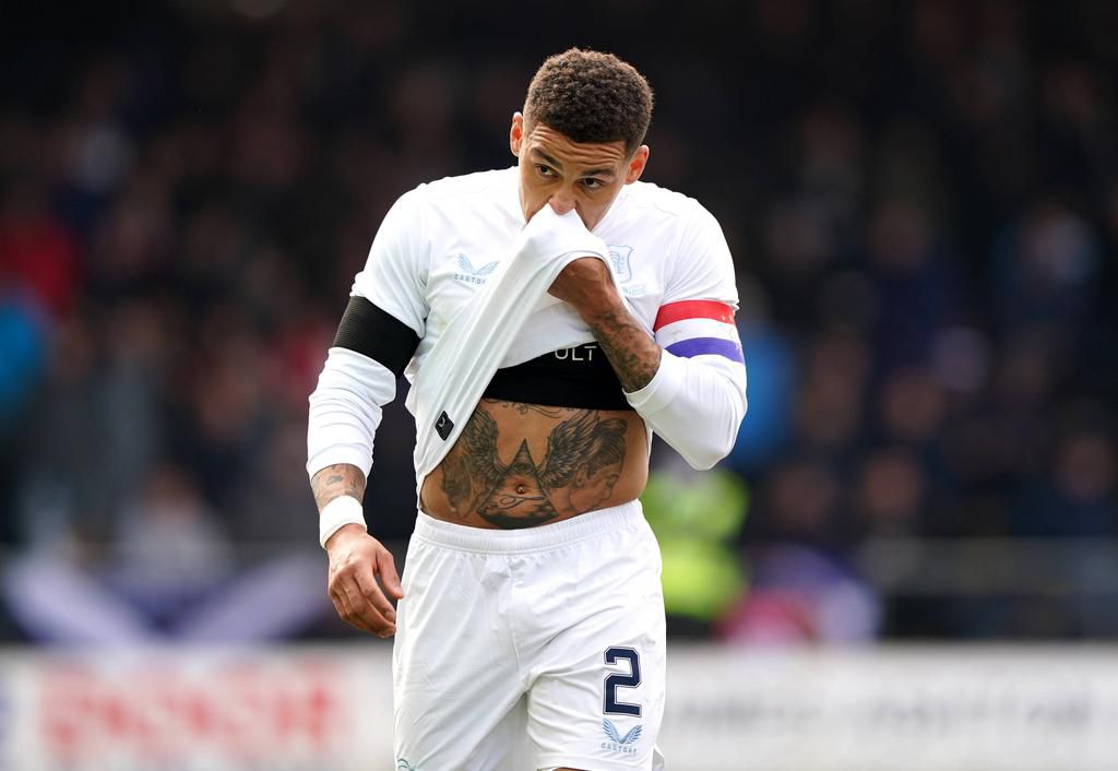 Tavernier reacts to his penalty miss