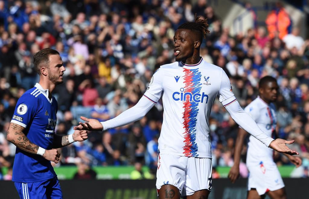 Zaha was caged at the King Power Stadium.
