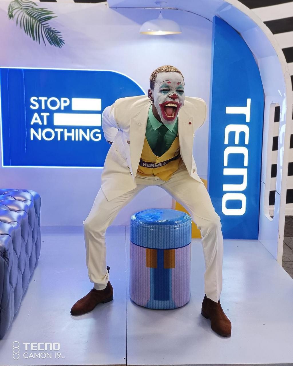 Hermes as The Joker [Instagram/Tecnomobileng]