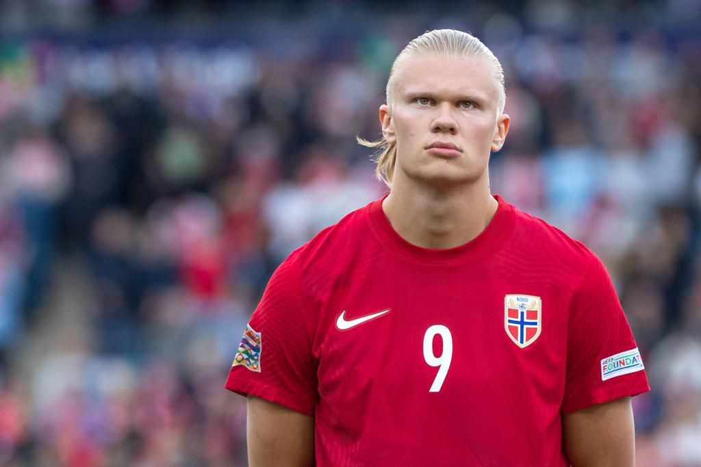 Erling Haaland is clearly unhappy with how the Nations League ended for Norway.