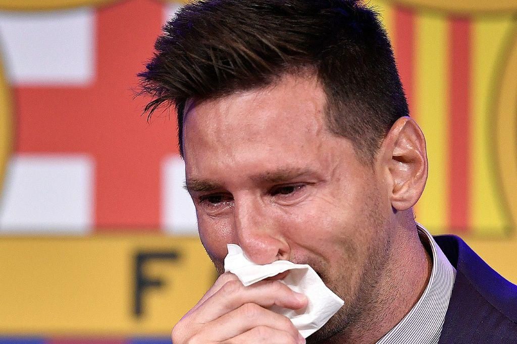 Messi was overwhelmed as he confirmed he is leaving Barcelona after 672 goals in 788 games and mouintains of trophies