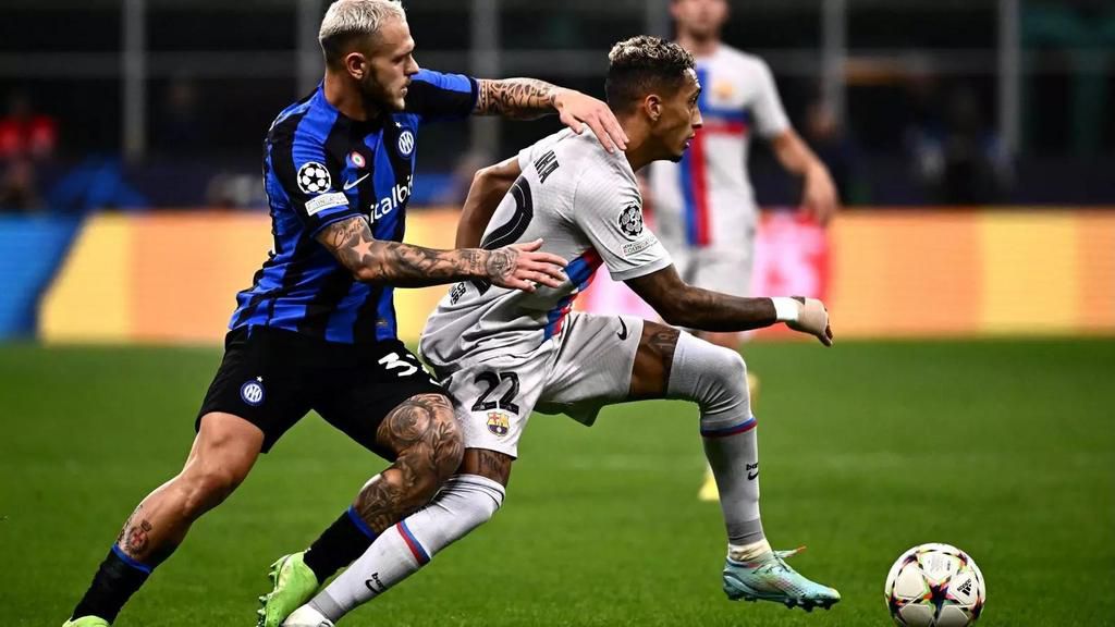 Raphinha failed to impress against Inter in the Champions League