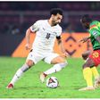 Salah couldn't find a way behind the Cameroonian defense.