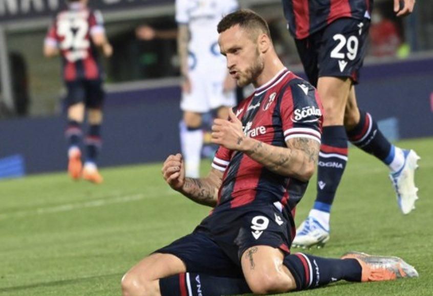 Marko Arnautovic equalized for Bologna against Inter