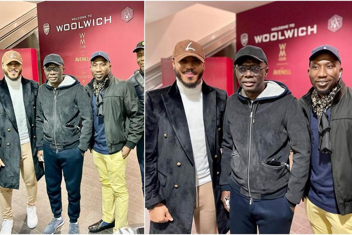 Governor Sanwo-Olu was at the game between Arsenal and Leicester City