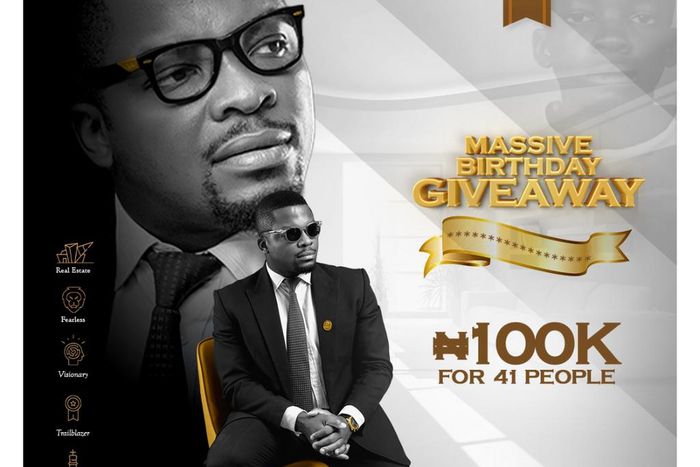 Why I am giving out 100k each to 41 people on my birthday- Sujimoto GMD, Sijibomi Ogundele