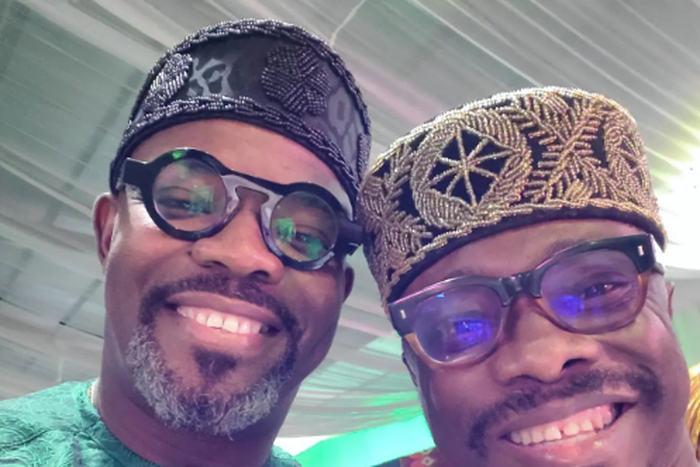 Nigerian comedians Okey Bakassi and Julius Agwu [Instagram/OkeyBakassi]