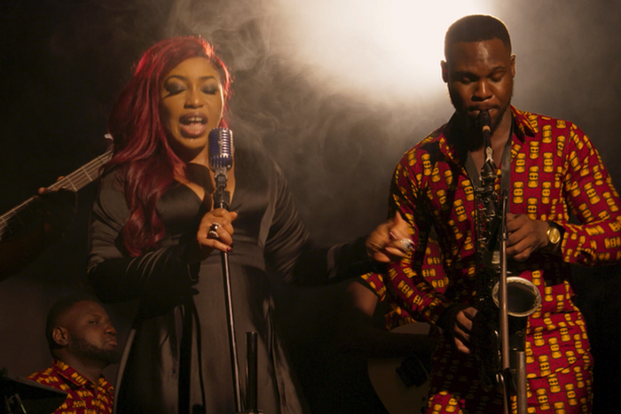 Nonso Bassey and Rita Dominic in 'La Femme Anjola' [ The Audrey Silva company]