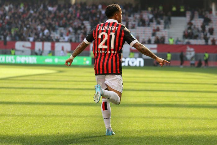 Justin Kluivert scored the winner for Nice against Angers