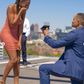 Man proposes marriage to fiancée with 5 different diamond rings, all on the same finger
