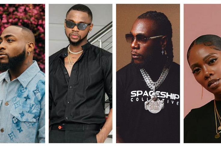 Davido, Kizz Daniel, Burna Boy, Tiwa Savage