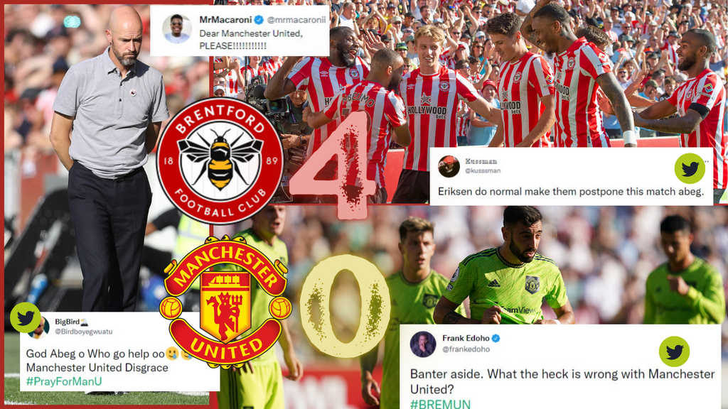 Fans all said the same thing as Manchester United lost emphatically to Brentford in the Premier League