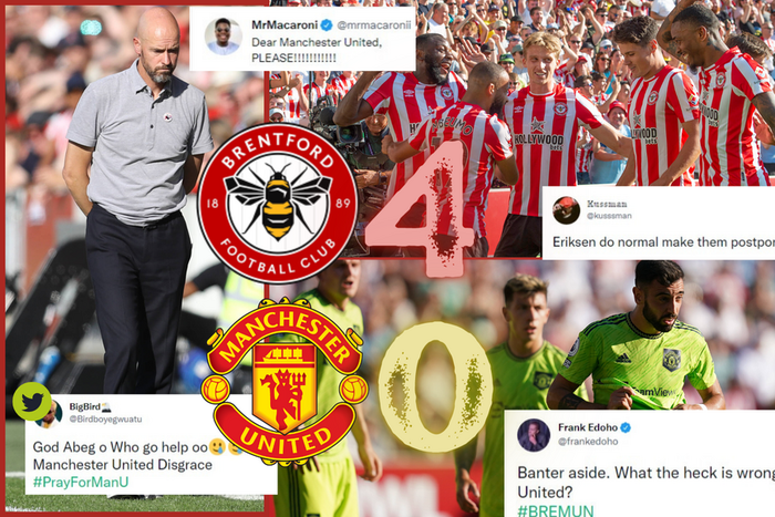 Fans all said the same thing as Manchester United lost emphatically to Brentford in the Premier League