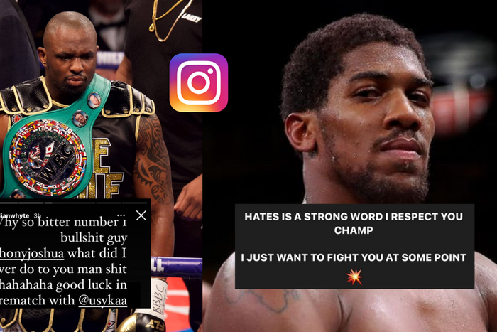 Dillian Whyte brands Anthony Joshua 'bitter' after 'hate' claim