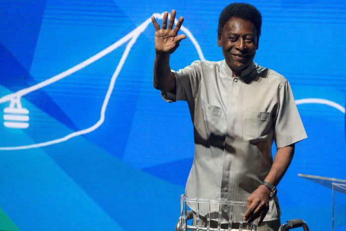 Brazilian football star Pele (pictured January 2018) was admitted to hospital to continue treatment for a colon tumor