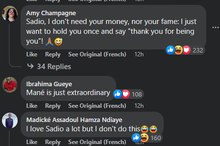 Sadio Mane gifts crying Senegalese fan money