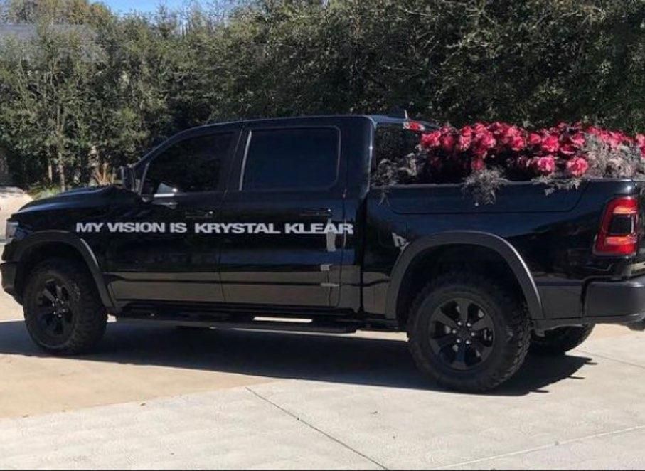 Kanye West delivers truckload of roses to Kim Kardashian on Valentine's Day