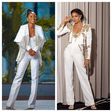 Both on white pant suits [Instagram]
