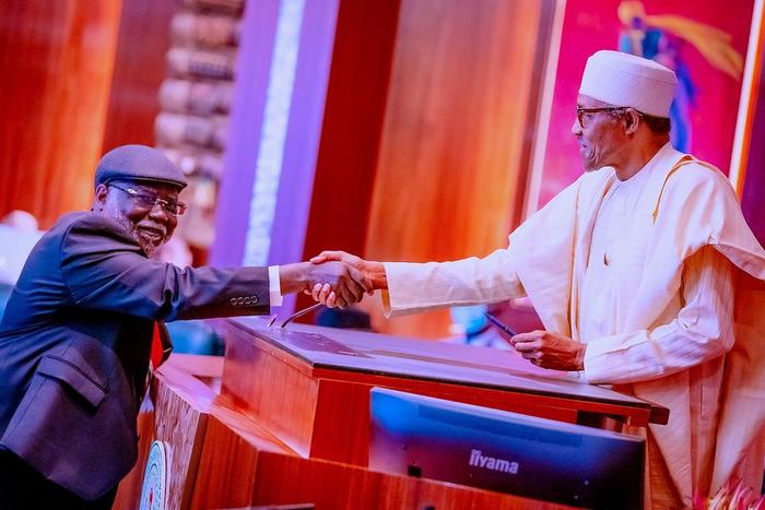 Buhari swears in CJN Ariwoola, presides over FEC
