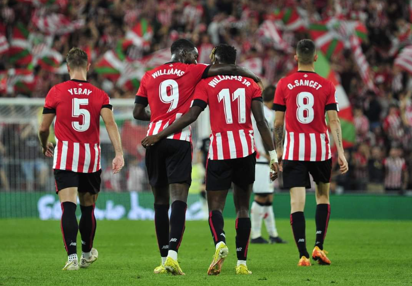 Inaki and Nico Williams break 17-year record after scoring in Athletic Bilbao victory