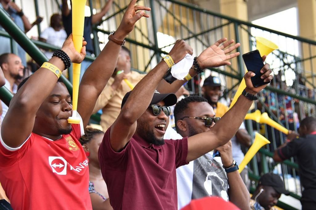 The Teslim Balogun Stadium is a noisy and lively place when Sporting Lagos are playing.