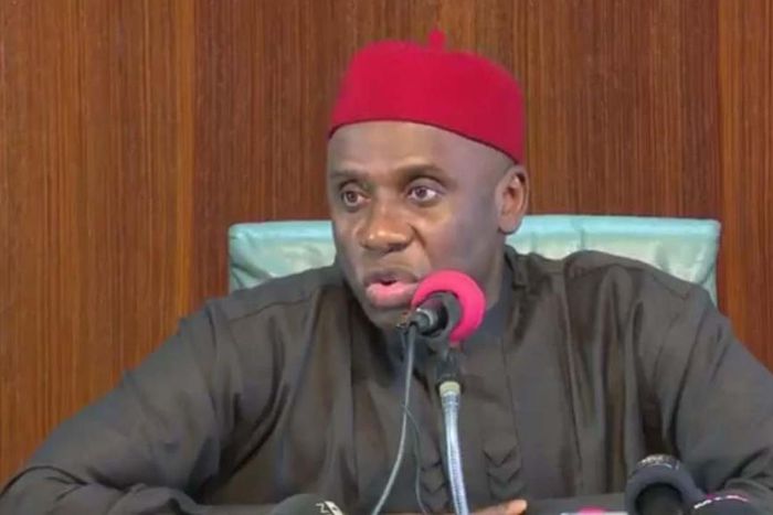 Minister of Transportation, Rotimi Amaechi. [Twitter/@ChibuikeAmaechi]