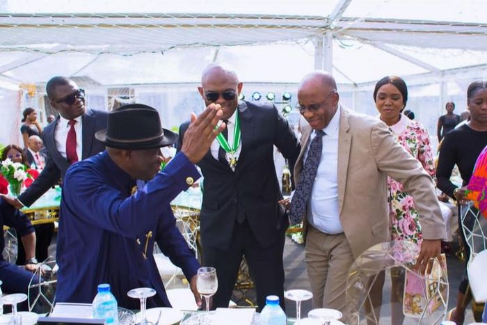 The Elumelus party after receiving the national awards. [Instagram:Elumelu]