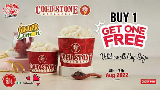 Get gingered with Coldstone this August with the new Ginger Lemon Flavour