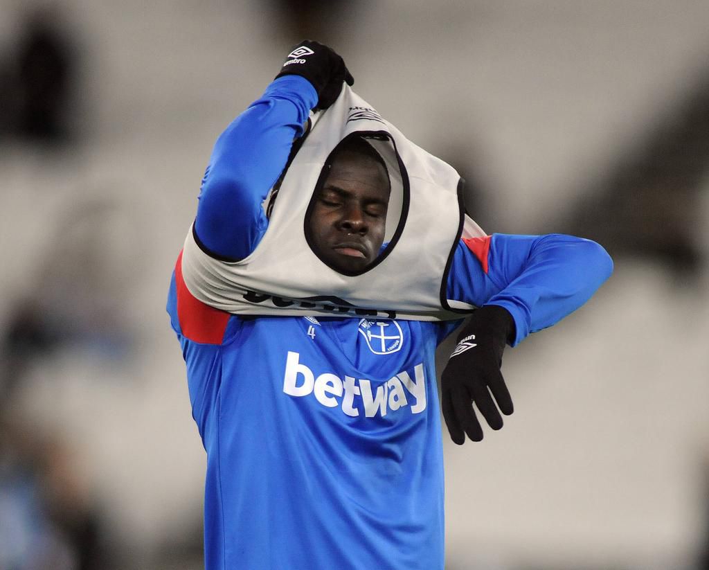 Kourt Zouma will not play for West Ham on Sunday against Leicester City