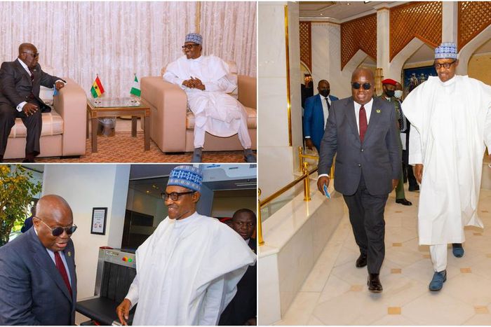 Buhari receives Akufo-Addo ahead of the Super Eagles of Nigeria clash against the Black Stars of Ghana