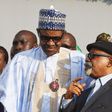 President Muhammadu Buhari (left) with the Minister of Labour, Chris Ngige (right) [Premium Times]