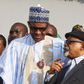 President Muhammadu Buhari (left) with the Minister of Labour, Chris Ngige (right) [Premium Times]