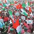 Protest organised by Nigeria Labour Congress