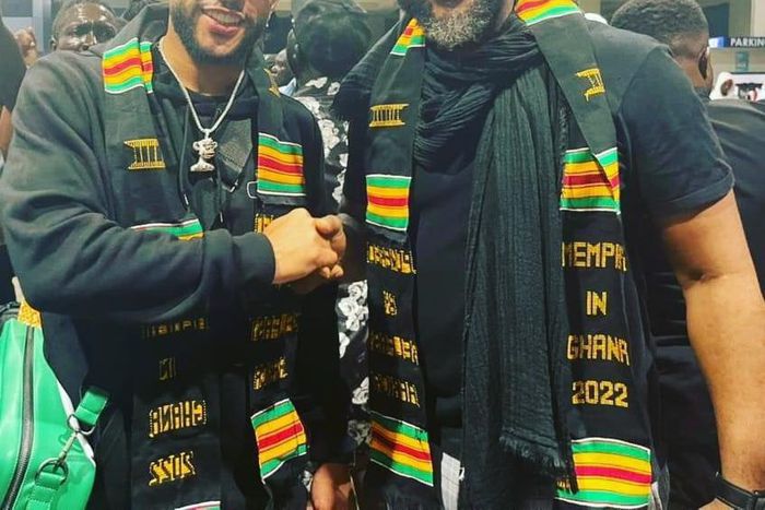 Barcelona star Memphis Depay shows off traditional dance in Ghana