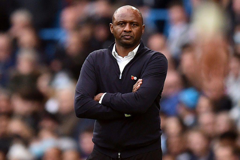 Crystal Palace manager Patrick Vieira has tested positive for coronavirus