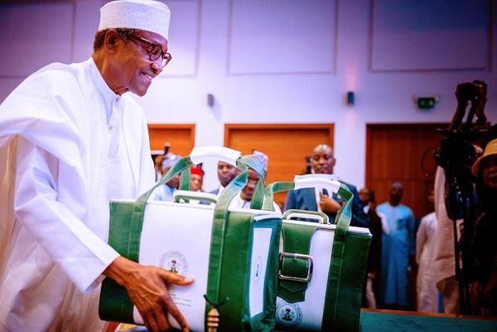 President Muhammadu Buhari presents 2023 Budget Appropriation to the National Assembly. [Twitter:Presidency]