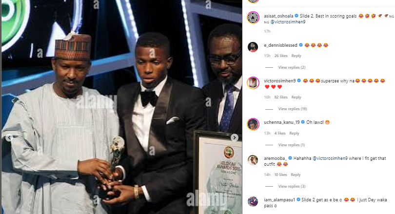 Oshoala reminds Osimhen of 2016 CAF Awards after goal against Sierra Leone