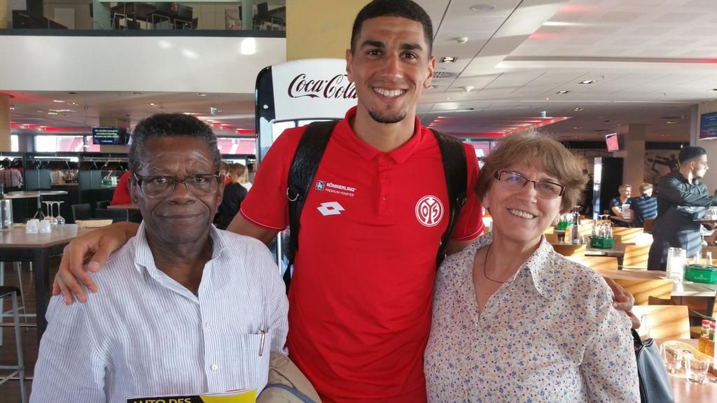 Leon Balogun and his parents