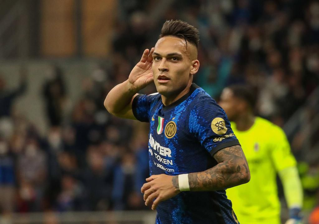 Lautaro Martinez scored a brace for Inter against Milan in the semi-finals of the Copa Italia on Tuesday
