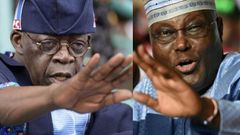 Bola Tinubu and Atiku Abubakar [Channels TV]