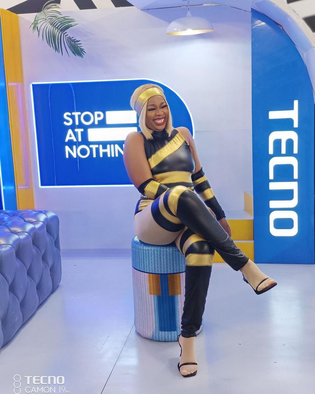 Racheal also looked great [Instagram/Tecnomobileng]