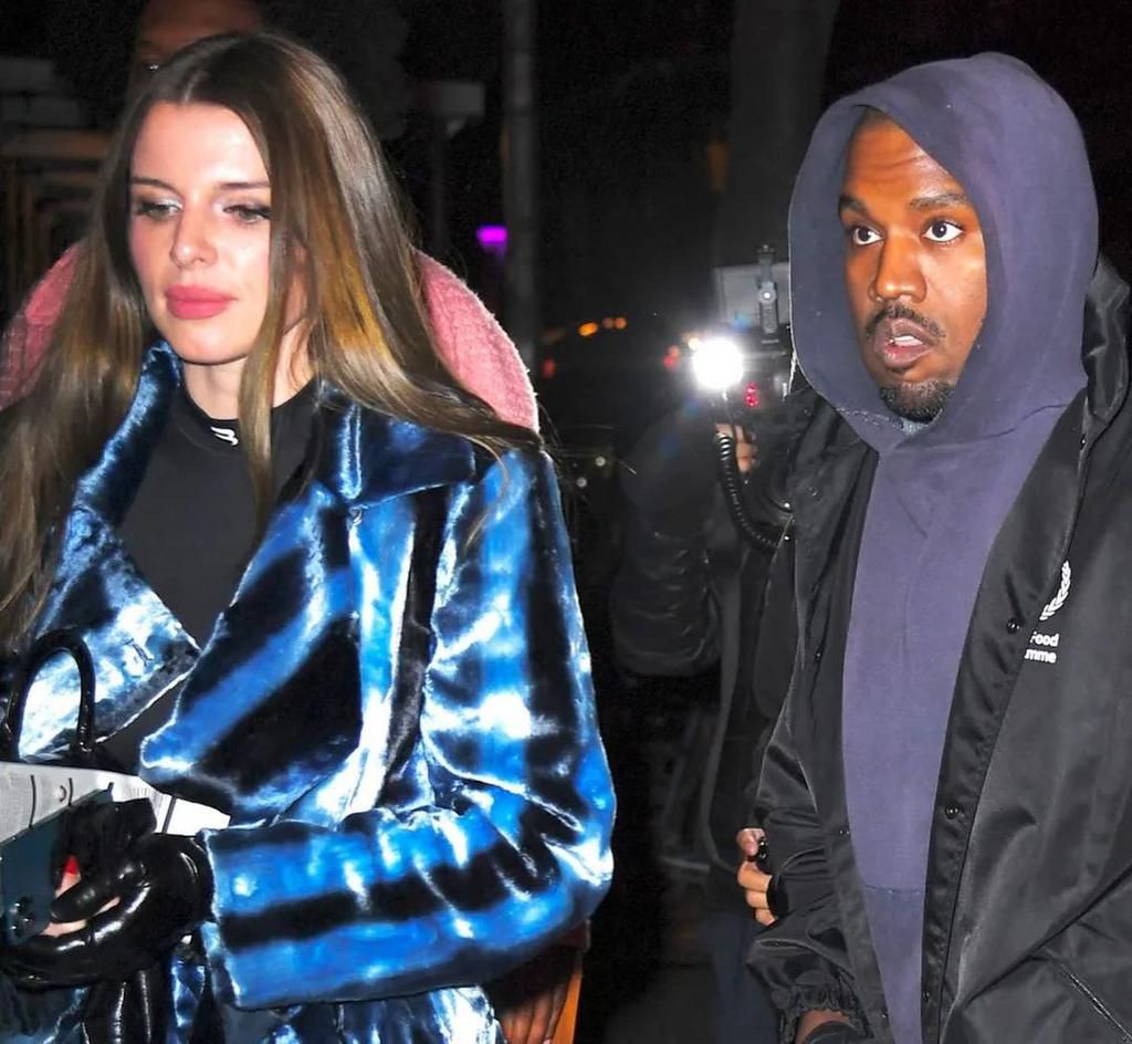 American rapper Kanye West and actress Julia Fox [Instagram/DondaTines]