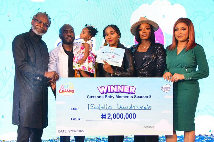 Baby Isabella Uzuakpunwa Crowned Baby of the Year at Cussons Baby Moments Competition Season 8!