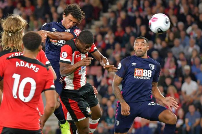 Bournemouth defender Nathan Ake headed their opening goal at Southampton