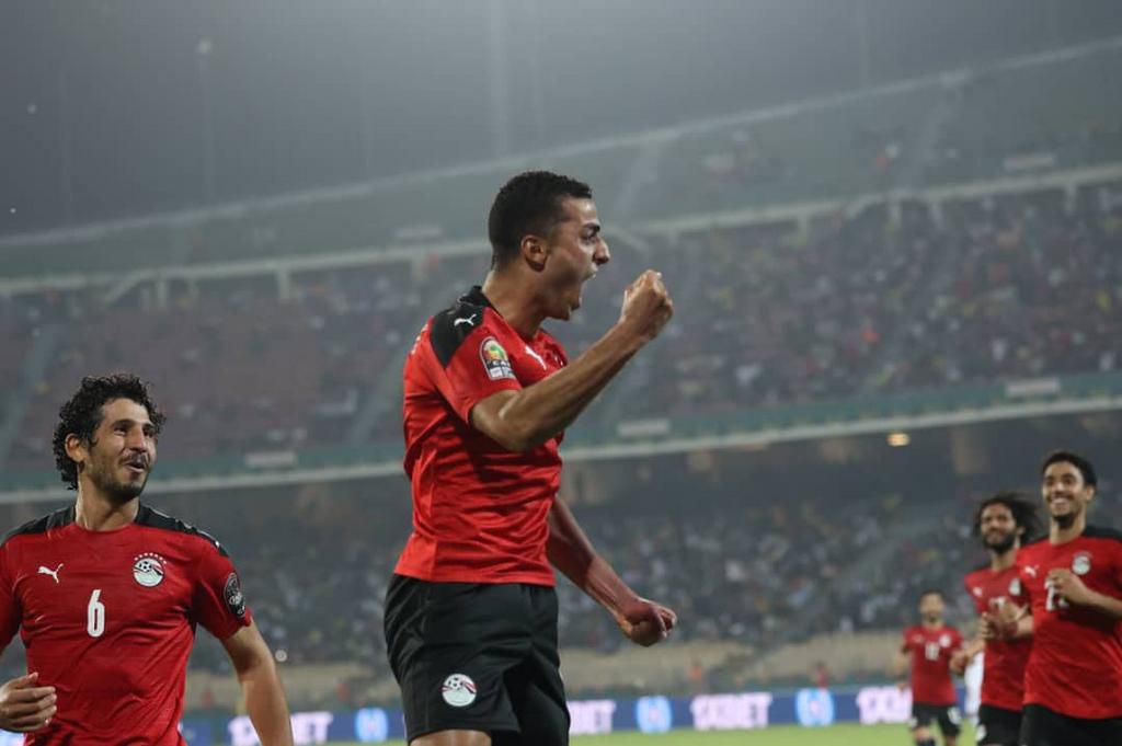 Mohamed Abdelmoneim scored the winning goal for Egypt against Sudan (Twitter/CAF)