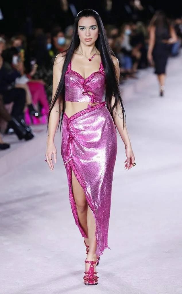 Dua Lipa at Versace [L'Officiel]