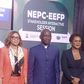 Dr Ezra Yakusak, ED/CEO, NEPC (M), Ms Maureen Ideozu, Programme Manager EEFP (L) and Ms Lila Bolusire, Work Stream Lead, Export Aggregation, EEFP (R)