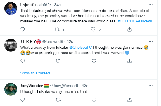 Lukaku almost missed a golden opportunity for Chelsea against Leeds United