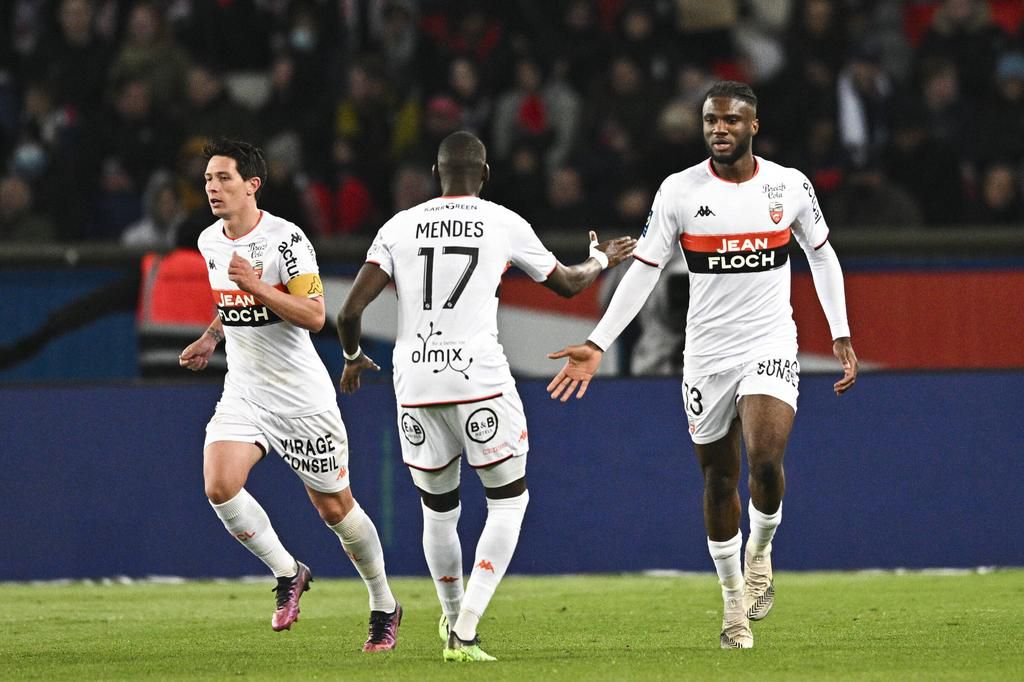 Terem Moffi scored the only goal for Lorient as they lost 5-1 to PSG